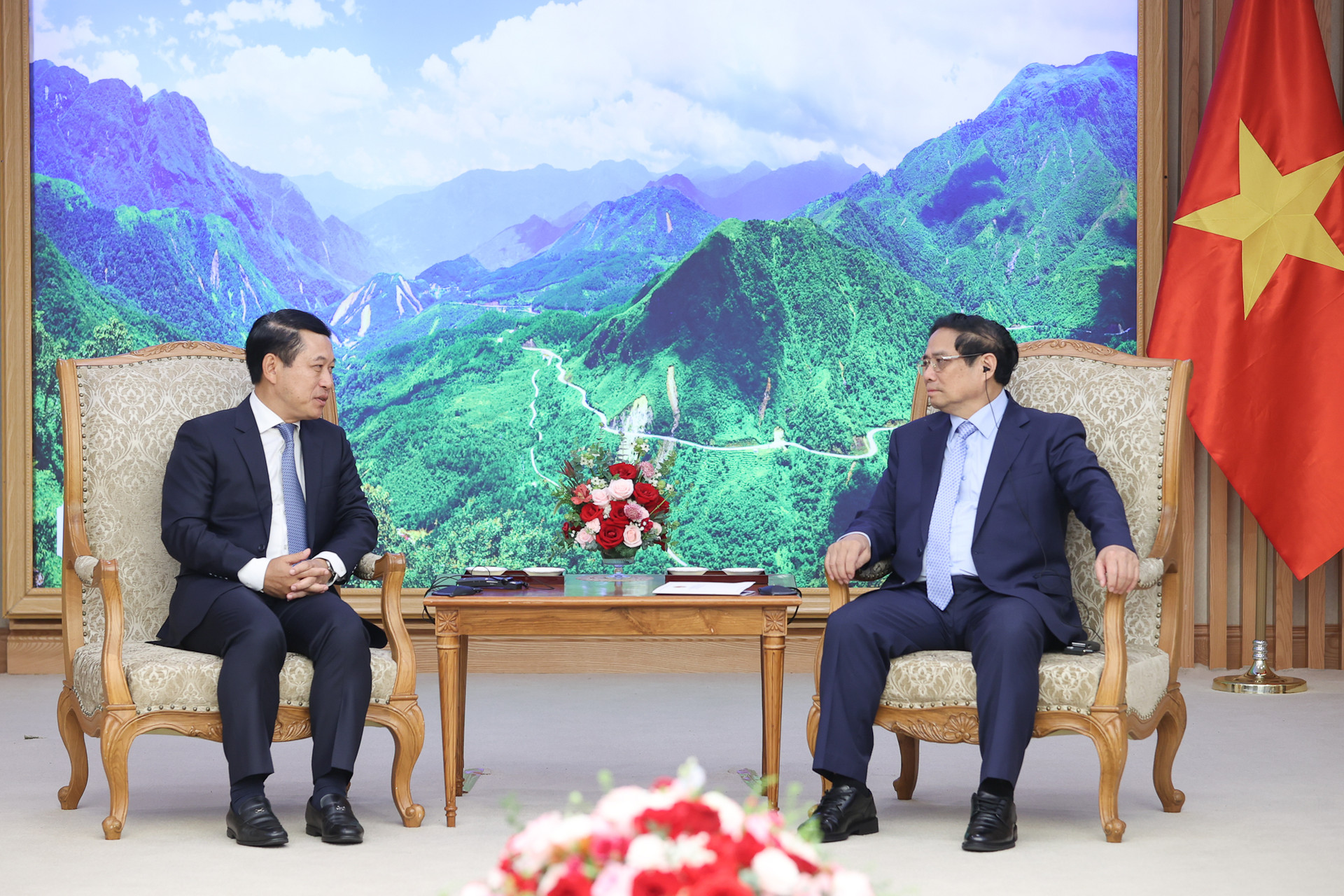 Thủ tướng Phạm Minh Chính tiếp Phó Thủ tướng Chính phủ, Bộ trưởng Ngoại giao Lào- Ảnh 2.