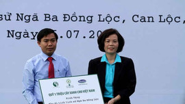 Quỹ 1 triệu cây xanh cho Việt Nam trồng 5.612 cây xanh tại Ngã ba Đồng Lộc