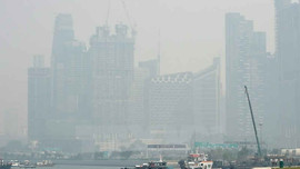 Khói mù bao trùm Singapore do các đám cháy rừng ở Indonesia