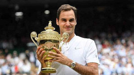Federer lập kỉ lục 8 lần vô địch Wimbledon