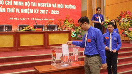 Bầu Ban chấp hành khóa mới Đoàn TNCS Hồ Chí Minh Bộ TN&MT