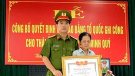 Liệt sỹ Bùi Minh Quý được trao bằng Tổ quốc ghi công