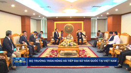 Bộ trưởng Trần Hồng Hà tiếp Đại sứ Hàn Quốc tại Việt Nam