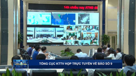 Tổng cục KTTV họp trực tuyến về bão số 9
