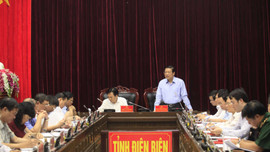 Đoàn Tiểu ban Văn kiện Đại hội XIII làm việc với Ban Thường vụ Tỉnh ủy Điện Biên