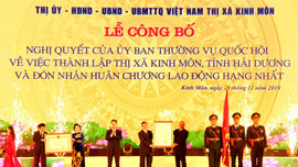 Hải Dương: Công bố thành lập Thị xã Kinh Môn