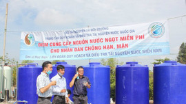 Bộ TN&MT bàn giao trạm cấp nước ngọt miễn phí, người dân Kiên Giang bớt nỗi lo hạn, mặn