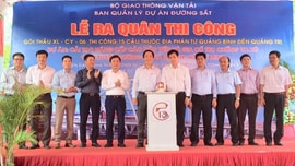 Ra quân thi công dự án cải tạo, nâng cấp các cầu yếu trên tuyến đường sắt Bắc - Nam