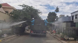 Quân đội tiến hành phun thuốc khử khuẩn quận Sơn Trà (Đà Nẵng)