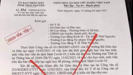 Thái Nguyên: Khẩn trương truy tìm, triệu tập đối tượng làm giả văn bản của UBND tỉnh 