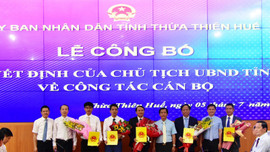 Thừa Thiên Huế: Bổ nhiệm lãnh đạo Sở Tài chính, Sở Du lịch và Sở NN&PTNT