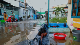 Triều cường tại TP. Hồ Chí Minh lên nhanh, cảnh báo ngập lụt diện rộng