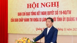 Ban Chỉ đạo Tổng kết Nghị quyết số 19-NQ/TW của Trung ương làm việc với Tỉnh ủy Quảng Ninh
