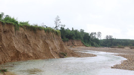 Trà Bồng (Quảng Ngãi): Sạt lở cuốn trôi đất sản xuất của người dân