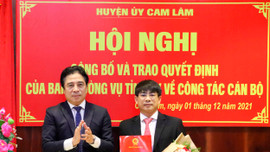 Khánh Hoà: Luân chuyển Phó giám đốc Sở TN&MT Trần Xuân Tây giữ chức vụ Phó Bí thư Huyện ủy Cam Lâm