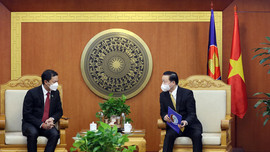 Bộ trưởng Trần Hồng Hà làm việc với Giám đốc điều hành Ban Thư ký Ủy hội sông Mê Công quốc tế