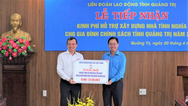 Công đoàn Điện lực Việt Nam hỗ trợ tỉnh Quảng Trị xây dựng 3 căn nhà tình nghĩa