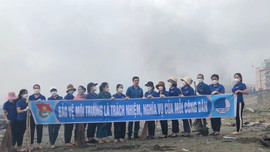 Thanh Hóa: Xã Ngư Lộc chung tay xử lý rác thải biển 