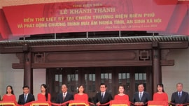 Chủ tịch nước Nguyễn Xuân Phúc dự Lễ Khánh thành Đền thờ Liệt sỹ tại Chiến trường Điện Biên Phủ