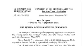 Quảng Nam: Xử phạt Công ty CP xây dựng ngầm Hà Nội do vi phạm hành chính bảo quản vật liệu nổ công nghiệp