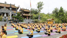 Sa Pa - Lào Cai: 380 vận động viên tham gia đồng diễn tại ngày hội quốc tế Yoga