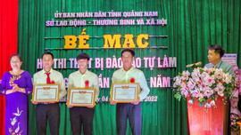 Trường Cao đẳng THACO lần thứ 3 liên tiếp đoạt giải nhất Hội thi Thiết bị đào tạo tự làm tỉnh Quảng Nam
