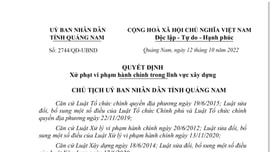 Thi công không có giấy phép xây dựng, Công ty TNHH Tân Tam Thanh Phố bị phạt 130 triệu đồng