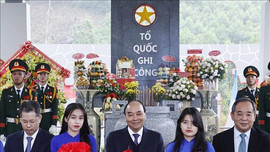 Chủ tịch nước Nguyễn Xuân Phúc dự Lễ khánh thành Khu tưởng niệm Hòn Tàu - Đèo Le
