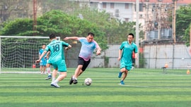 Nét đẹp vận động viên ngành tài nguyên và môi trường tham dự Giải bóng đá và kéo co