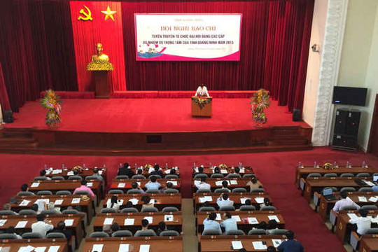 Hội nghị báo chí tuyên truyền tổ chức Đại hội đảng các cấp