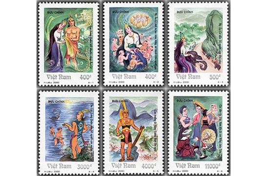 Ra mắt bộ tem về tín ngưỡng thờ cúng Hùng Vương