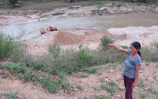 Xín Mần - Hà Giang: Ngang nhiên khai thác cát trái phép