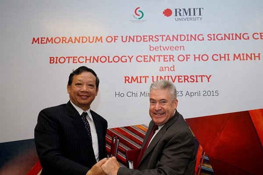 Đại học RMIT và Trung tâm Công nghệ sinh học TP HCM ký kết biên bản ghi nhớ
