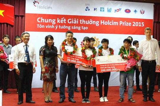 Sinh viên Đại học Bách Khoa Đà Nẵng đoạt giải Ứng dụng Holcim Prize 2015