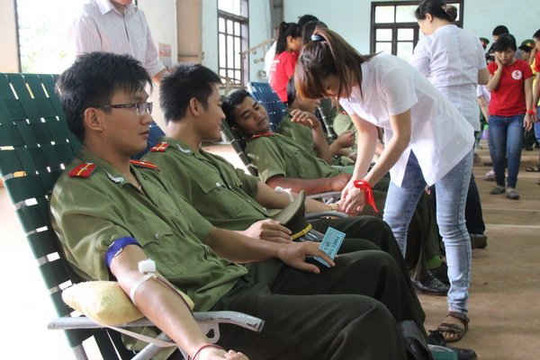 Cục An ninh Tây Nguyên tổ chức chương trình hiến máu nhân đạo