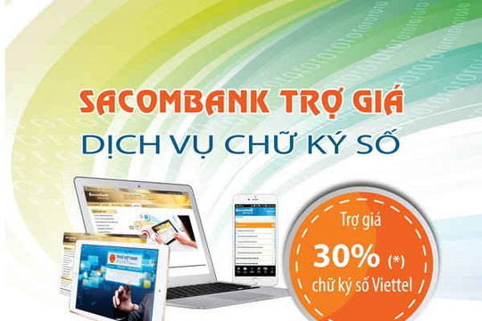 Sacombank dành nhiều ưu đãi cho doanh nghiệp nộp thuế điện tử