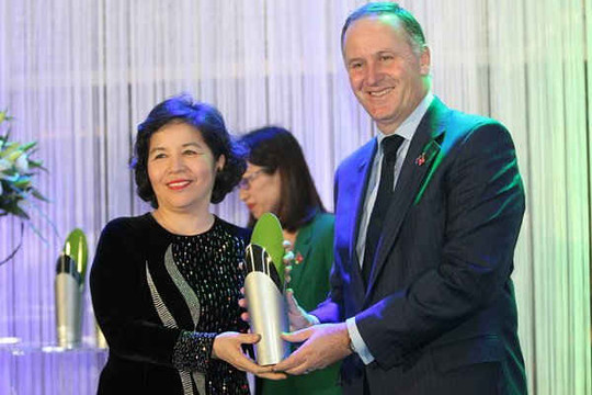 Trao giải thưởng New Zealand ASEAN cho bà Mai Kiều Liên