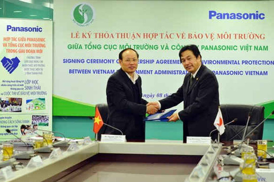 Tổng cục Môi trường và Cty Panasonic VN ký thỏa thuận hợp tác môi trường