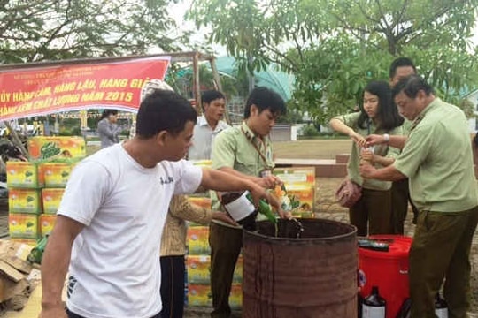 Đà Nẵng: Tiêu huỷ hàng giả, hàng lậu kém chất lượng