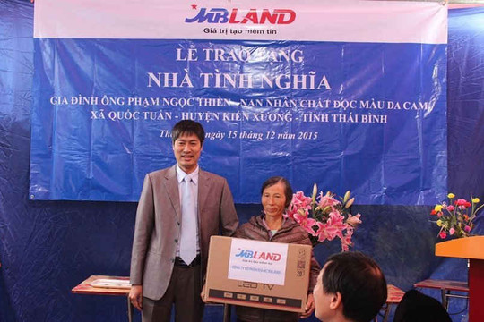 MBLand tặng nhà tình nghĩa cho gia đình cựu chiến binh ở Thái Bình