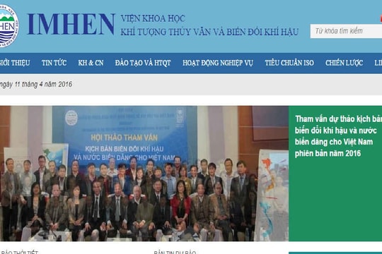 Viện Khoa học KTTV và BĐKH thông báo tuyển viên chức năm 2016