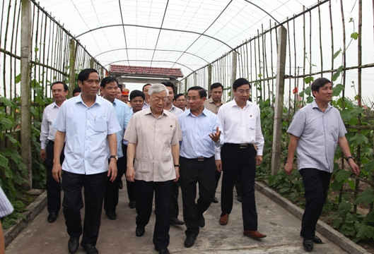 Tổng Bí thư Nguyễn Phú Trọng thăm, làm việc tại tỉnh Hà Tĩnh