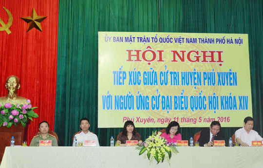 Phú Xuyên (Hà Nội): Tiếp xúc giữa cử tri với người ứng cử ĐBQH khóa XIV