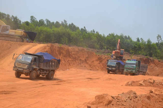 Quảng Ngãi: Kiểm tra, truy thu đối với các mỏ đất khai thác vượt phép