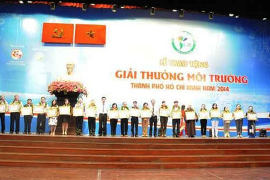 Nhận hồ sơ xét tặng Giải thưởng Môi trường TP.HCM năm 2016 đến 14/10