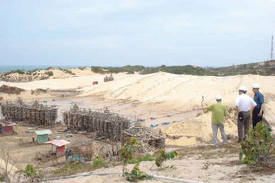 Bình Thuận: "Vướng" thực hiện quy hoạch phân vùng khai thác titan