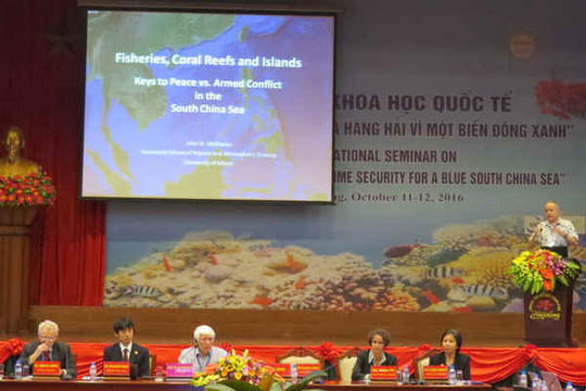 Hội thảo "An ninh môi trường và hàng hải vì một biển Đông xanh"