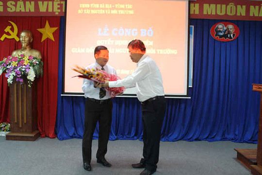 Ông Lê Ngọc Linh được bổ nhiệm làm Giám đốc Sở TN&MT Bà Rịa – Vũng Tàu