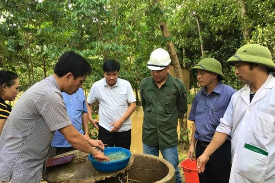 Hà Tĩnh: Hơn 6.000 giếng nước, công trình vệ sinh được xử lý sau mưa lũ