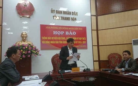 Họp báo giới thiệu nội dung kỳ họp thứ 2 HĐND tỉnh Thanh Hóa